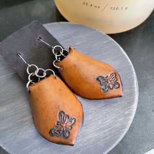 Handcrafted Leather Earrings